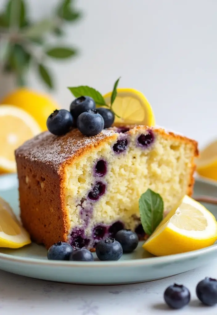 25 Pound Cake Recipes That Are Moist Rich & Buttery - 22. Blueberry Lemon Pound Cake