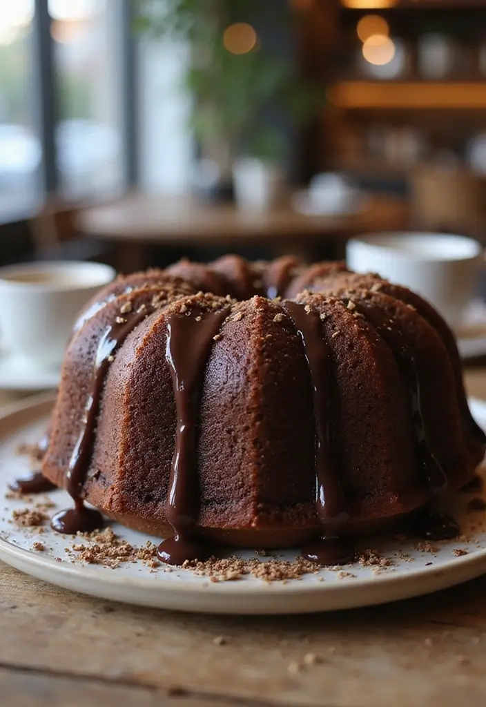 25 Pound Cake Recipes That Are Moist Rich & Buttery - 24. Mocha Chocolate Pound Cake