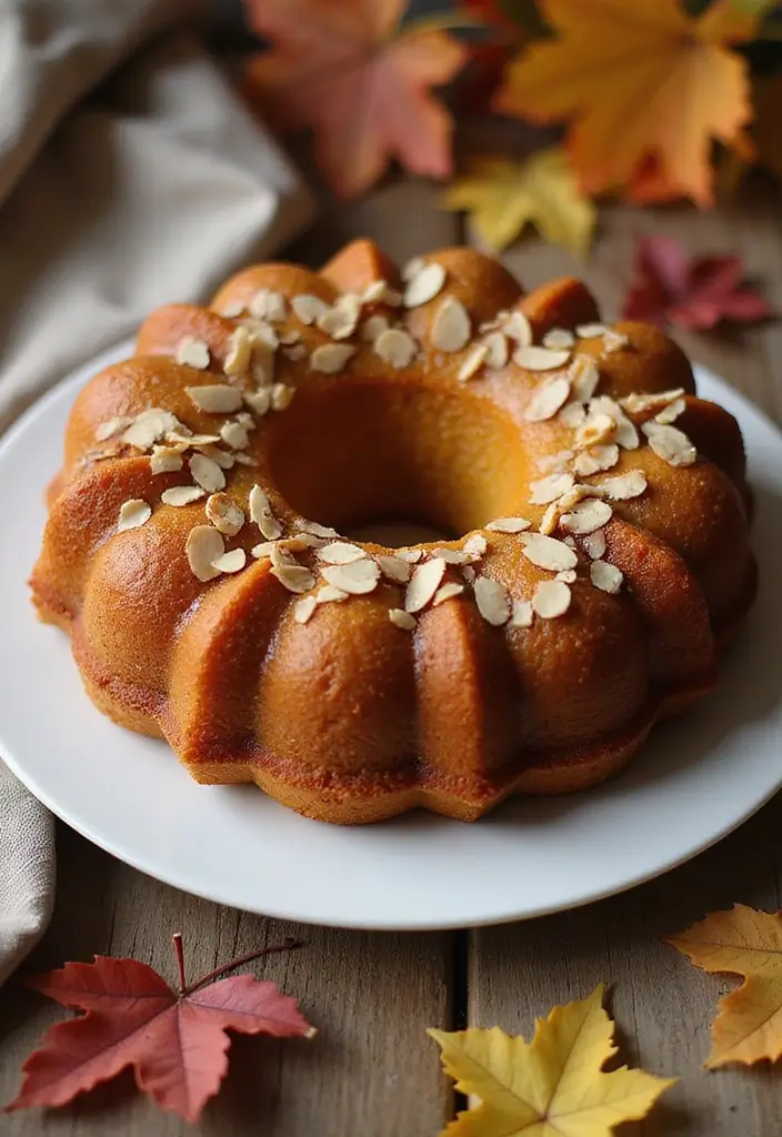 25 Pumpkin Bundt Cake Recipes That Are Pure Fall Perfection - 15. Almond Flour Pumpkin Bundt Cake