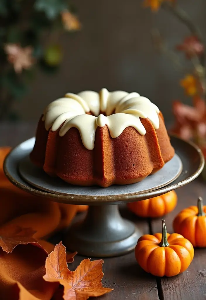 25 Pumpkin Bundt Cake Recipes That Are Pure Fall Perfection - 2. Pumpkin Spice Bundt Cake with Cream Cheese Frosting
