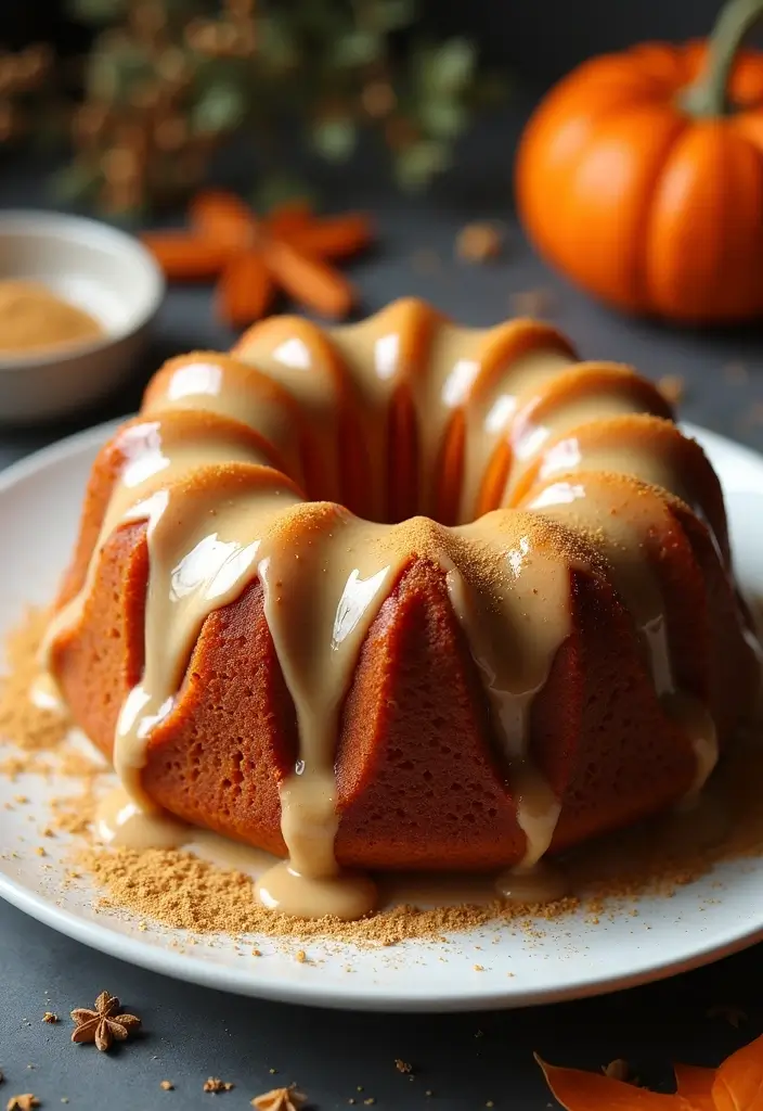 25 Pumpkin Bundt Cake Recipes That Are Pure Fall Perfection - 21. Pumpkin Bundt Cake with Nutmeg Glaze