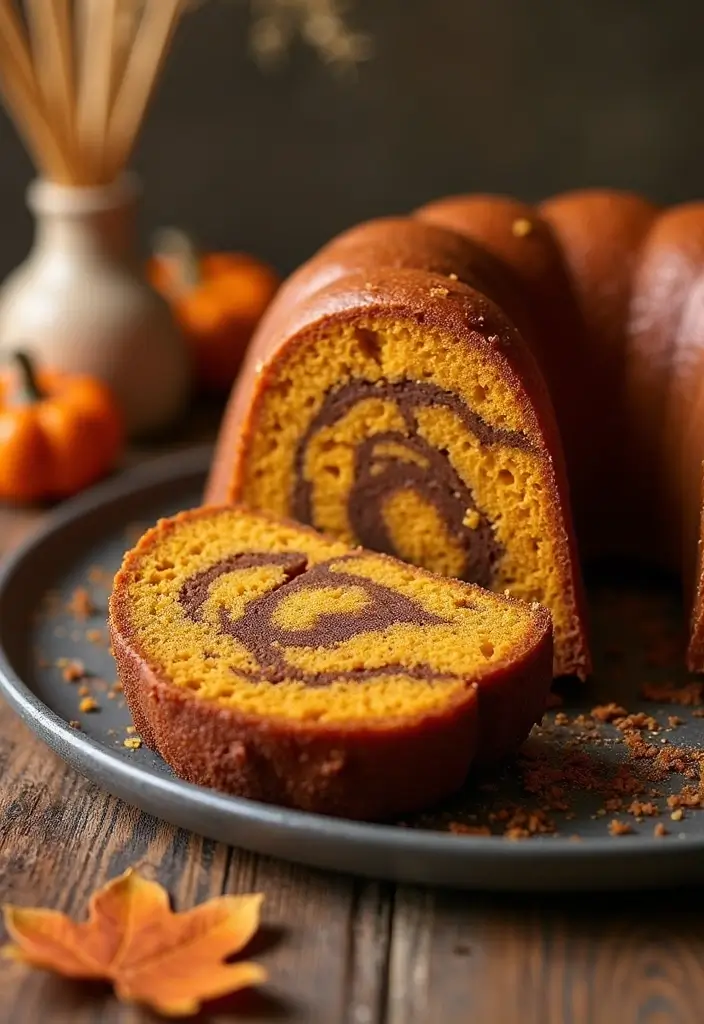 25 Pumpkin Bundt Cake Recipes That Are Pure Fall Perfection - 6. Cinnamon Swirl Pumpkin Bundt Cake
