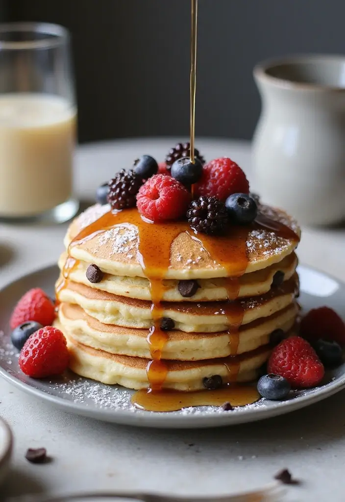 25 Recipes Using Box Cake Mixes That Are Shockingly Good - 10. Chocolate Chip Cake Mix Pancakes