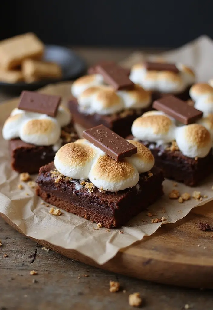 25 Recipes Using Box Cake Mixes That Are Shockingly Good - 8. S'mores Brownies