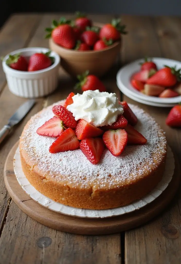 25 Rhubarb Cake Recipes That Celebrate Spring Flavors - 11. Strawberry Rhubarb Cake