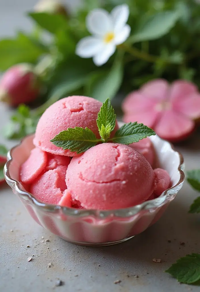 25 Rhubarb Cake Recipes That Celebrate Spring Flavors - 21. Rhubarb Sorbet