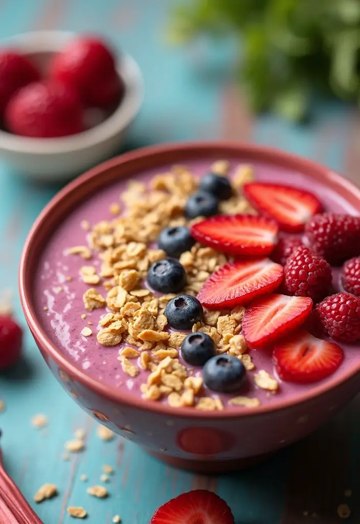 25 Rhubarb Cake Recipes That Celebrate Spring Flavors - 24. Rhubarb Smoothie Bowl