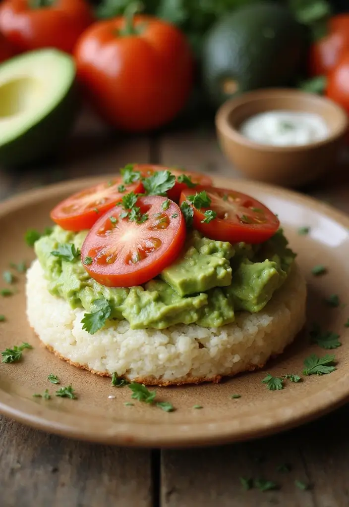25 Rice Cake Recipes That Go Beyond the Ordinary Snack - 1. Avocado and Tomato Toast Rice Cake