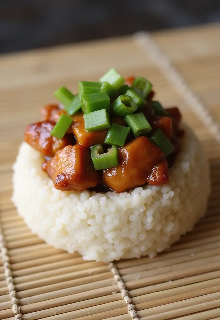 25 Rice Cake Recipes That Go Beyond the Ordinary Snack - 12. Teriyaki Chicken Rice Cake
