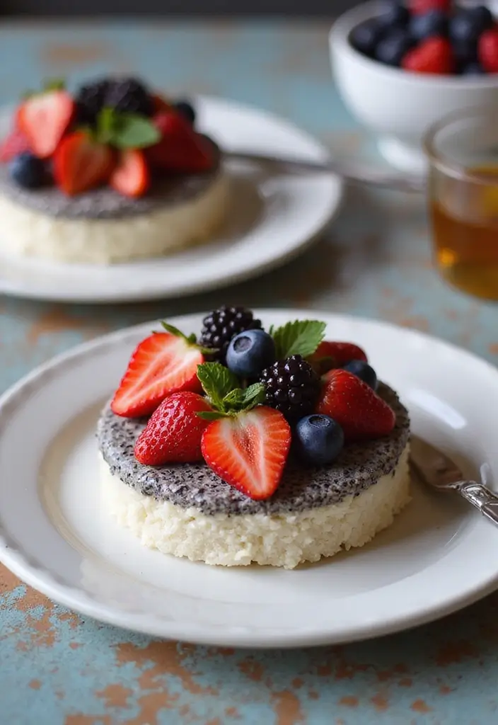 25 Rice Cake Recipes That Go Beyond the Ordinary Snack - 13. Berry Chia Seed Rice Cake