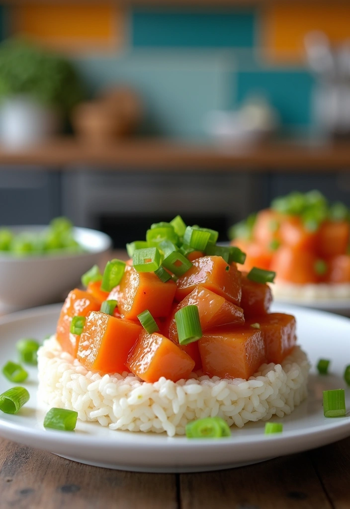 25 Rice Cake Recipes That Go Beyond the Ordinary Snack - 6. Spicy Tuna Rice Cake