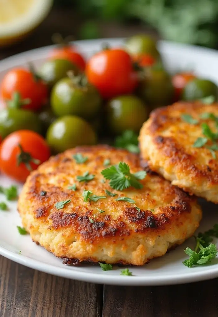 25 Salmon Cake Recipes That Are Quick, Healthy & Delicious - 10. Garlic Parmesan Salmon Cakes