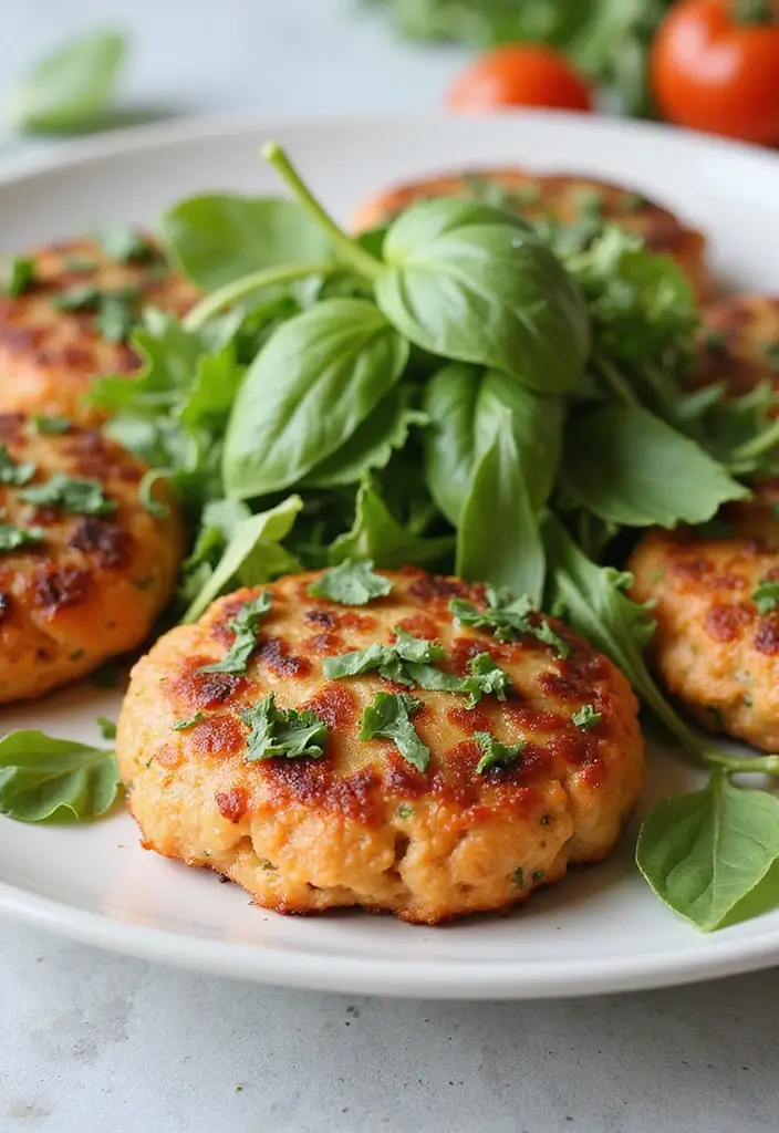 25 Salmon Cake Recipes That Are Quick, Healthy & Delicious - 17. Tomato Basil Salmon Cakes