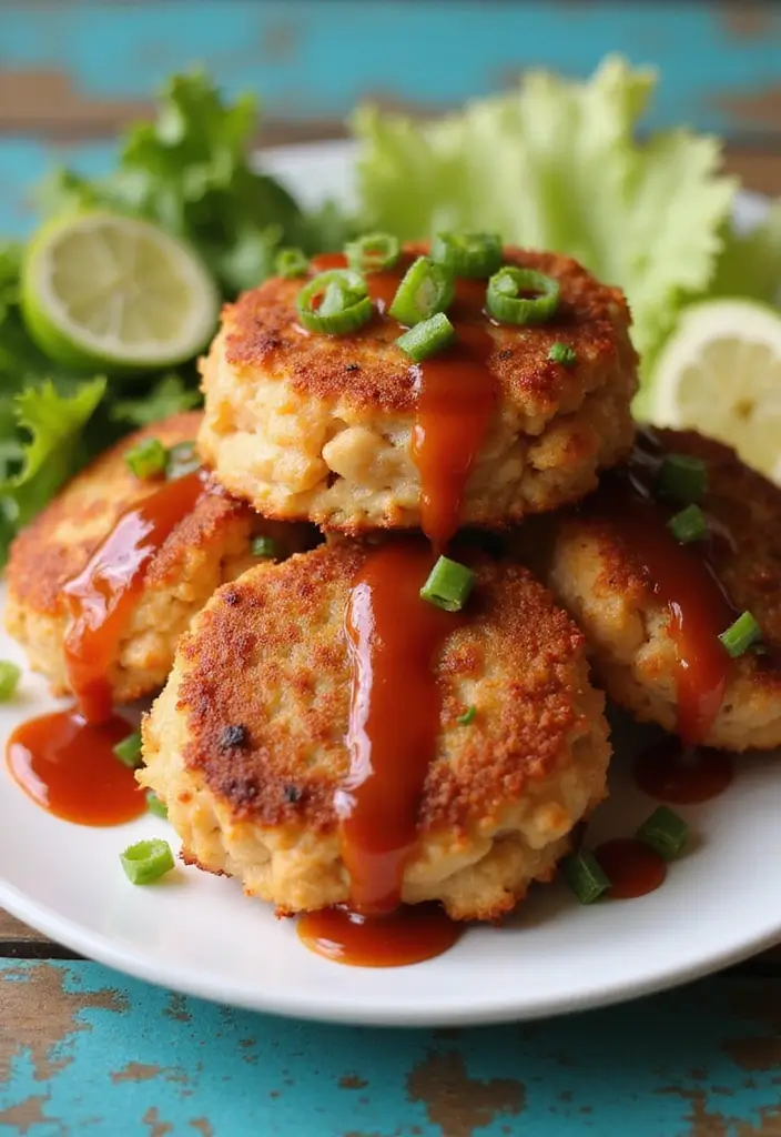25 Salmon Cake Recipes That Are Quick, Healthy & Delicious - 20. Bang Bang Salmon Cakes