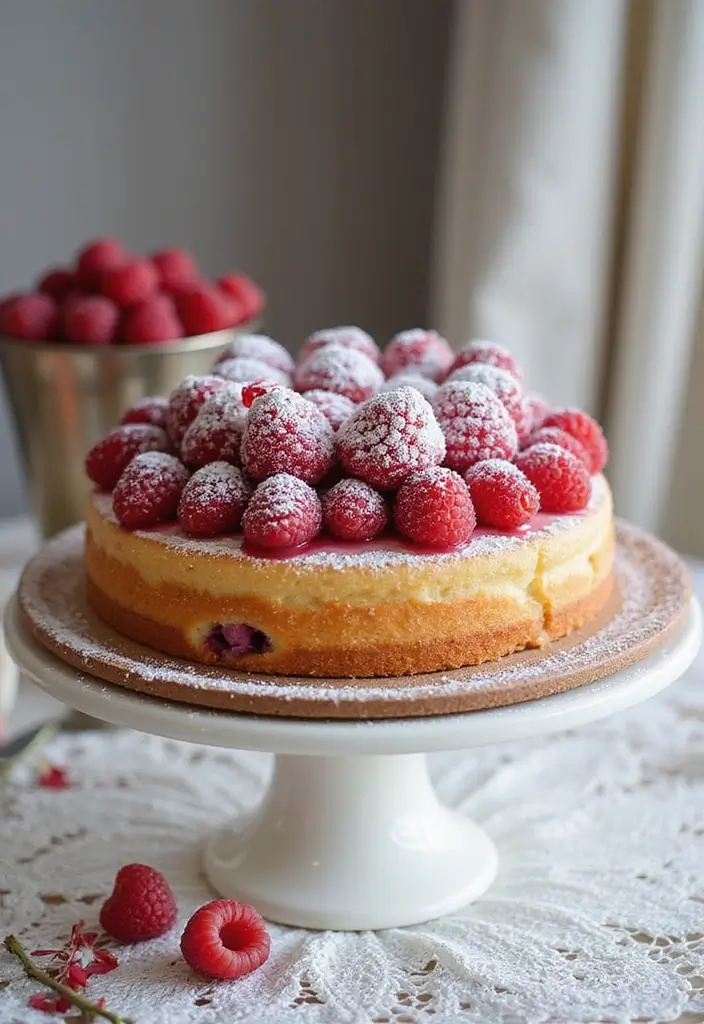 25 Sponge Cake Recipes That Are Light Fluffy & Delicious - 10. Raspberry Almond Gluten-Free Sponge Cake