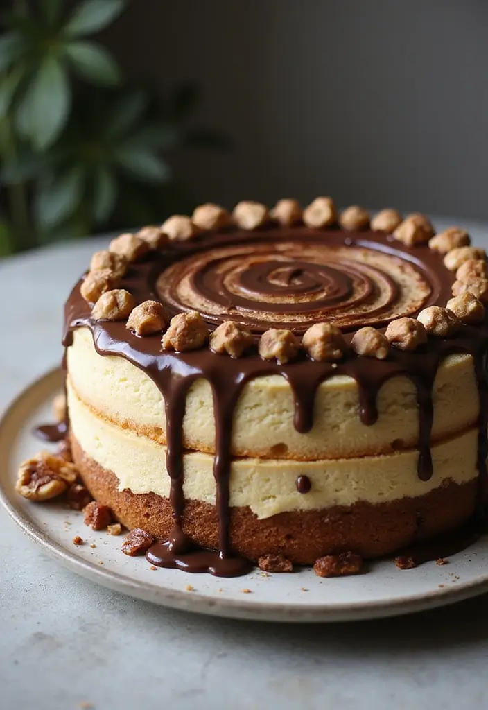 25 Sponge Cake Recipes That Are Light Fluffy & Delicious - 15. Nutella Swirl Gluten-Free Sponge Cake