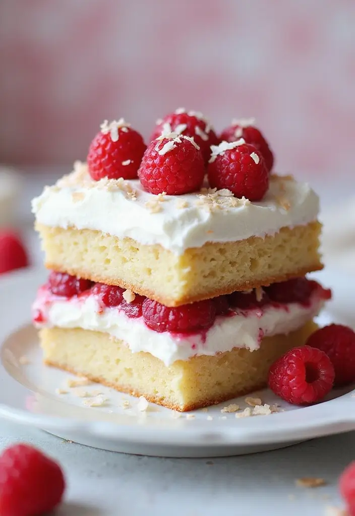 25 Vegan Cake Recipes That Prove Plant-Based Can Be Delicious - 19. Raspberry Coconut Cake