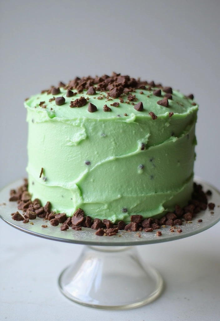 25 Yellow Cake Mix Recipes You’ll Make Again and Again - 14. Mint Chocolate Chip Yellow Cake