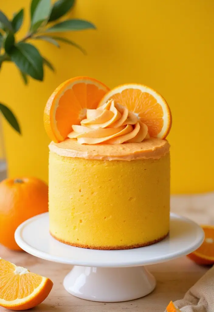 25 Yellow Cake Mix Recipes You’ll Make Again and Again - 15. Orange Creamsicle Yellow Cake