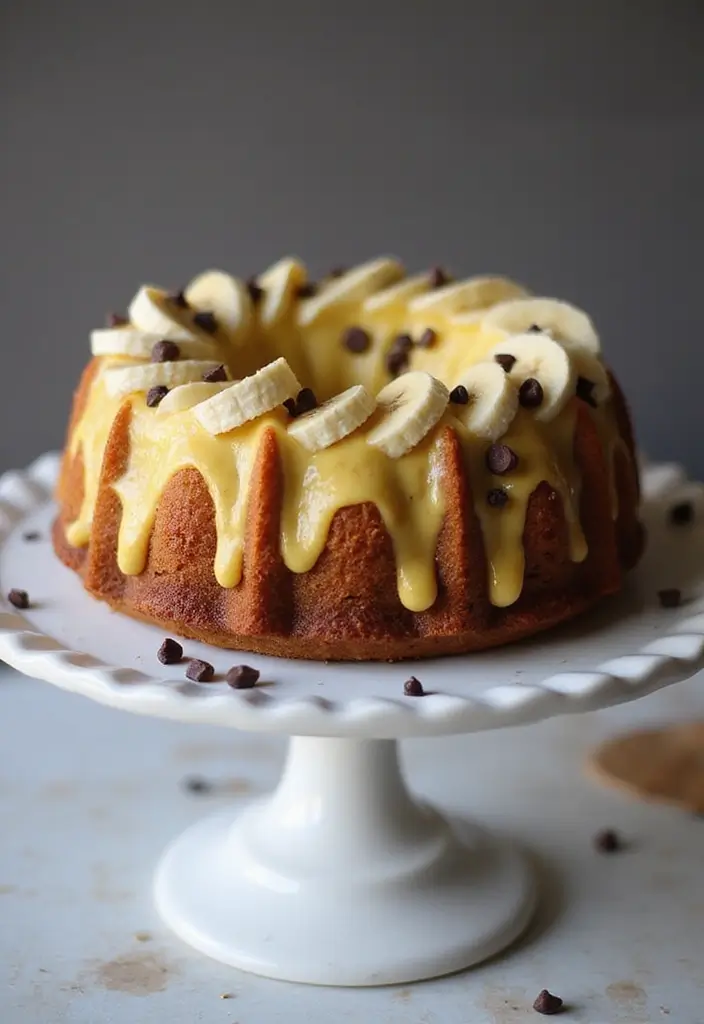 25 Yellow Cake Mix Recipes You’ll Make Again and Again - 22. Chocolate Chip Banana Yellow Cake