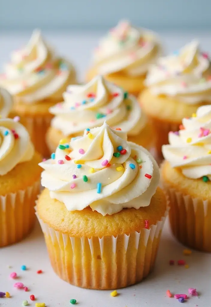 25 Yellow Cake Mix Recipes You’ll Make Again and Again - 4. Funfetti Yellow Cake Mix Cupcakes