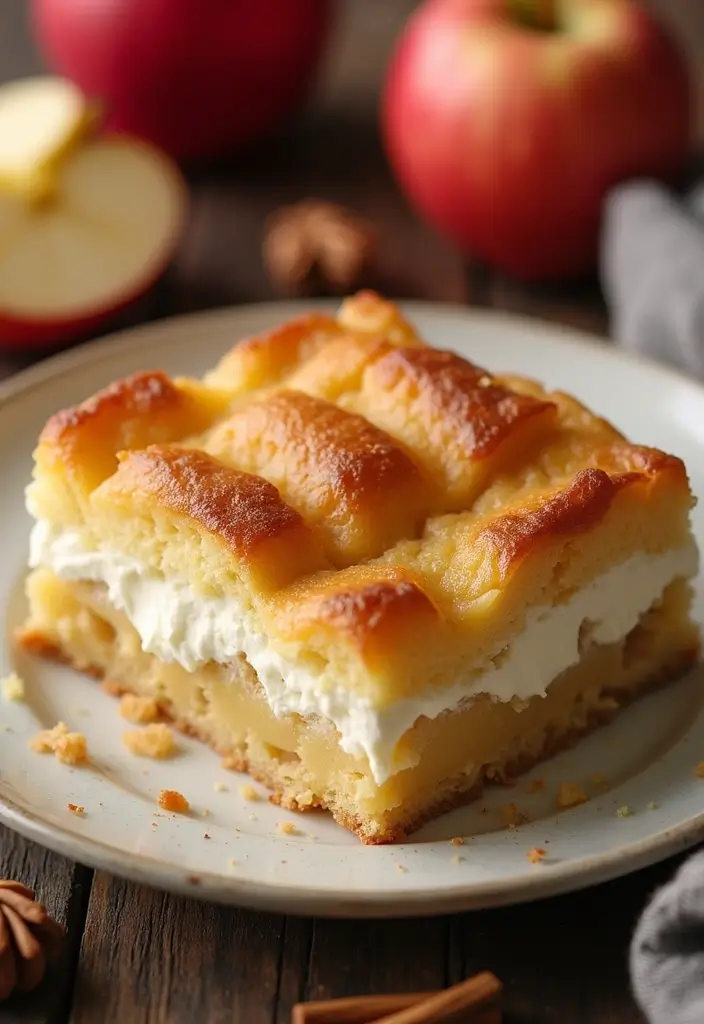 27 Apple Dump Cake Recipes That Smell Like Homemade Comfort - 12. Simple Apple Dump Cake with Cream Cheese