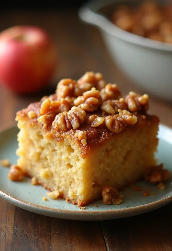 27 Apple Dump Cake Recipes That Smell Like Homemade Comfort - 14. Apple Walnut Dump Cake