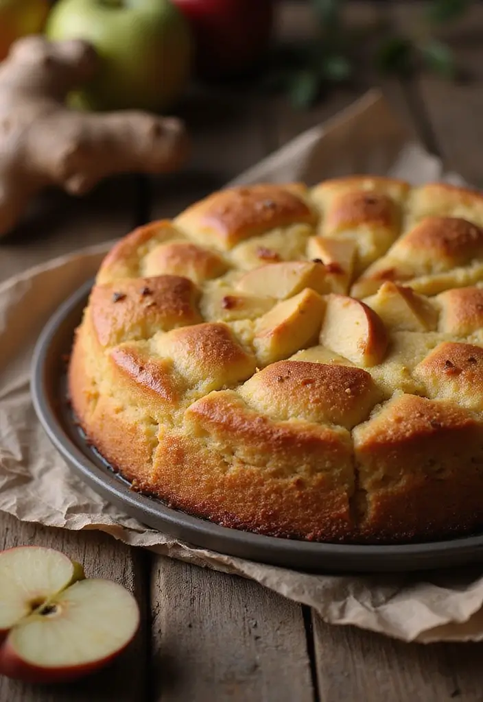 27 Apple Dump Cake Recipes That Smell Like Homemade Comfort - 17. Ginger Apple Dump Cake