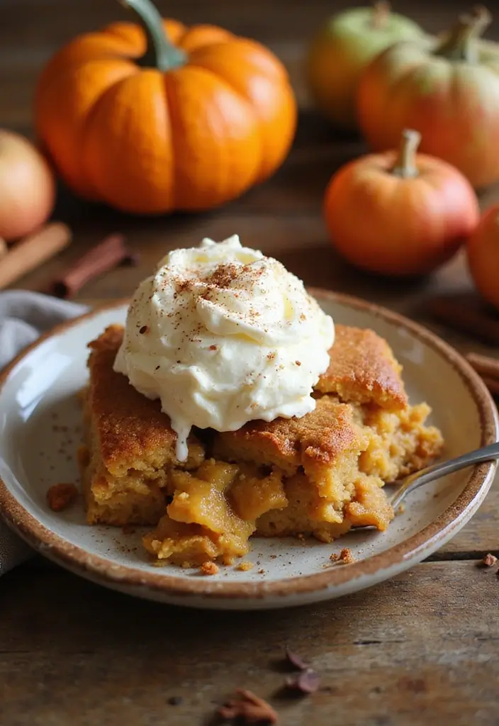 27 Apple Dump Cake Recipes That Smell Like Homemade Comfort - 7. Pumpkin Spice Apple Dump Cake