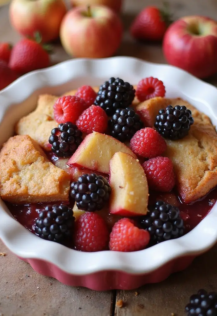 27 Apple Dump Cake Recipes That Smell Like Homemade Comfort - 8. Berry Apple Dump Cake
