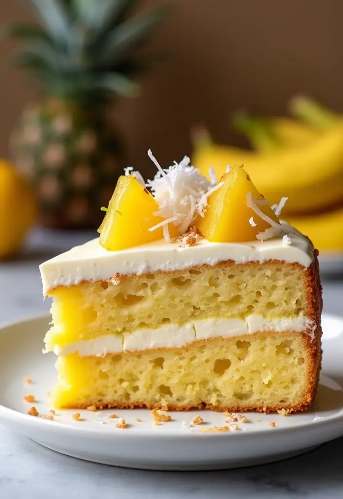 27 Banana Cake Recipes That Are Pure Comfort Baking - 16. Tropical Banana Cake