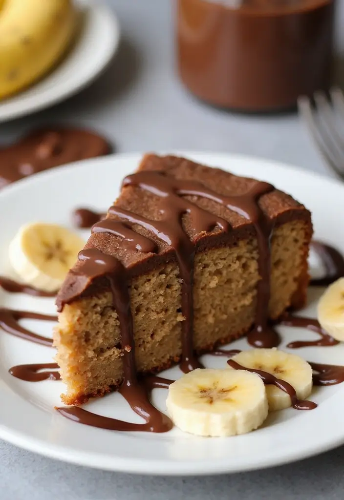 27 Banana Cake Recipes That Are Pure Comfort Baking - 19. Nutella Banana Cake