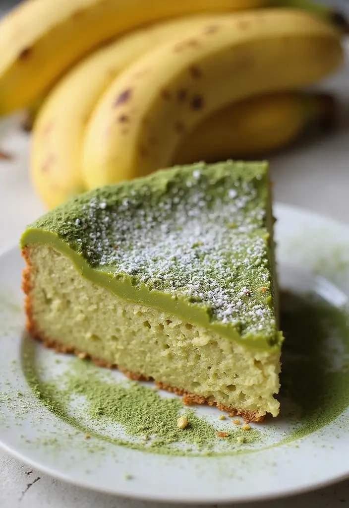 27 Banana Cake Recipes That Are Pure Comfort Baking - 22. Matcha Banana Cake
