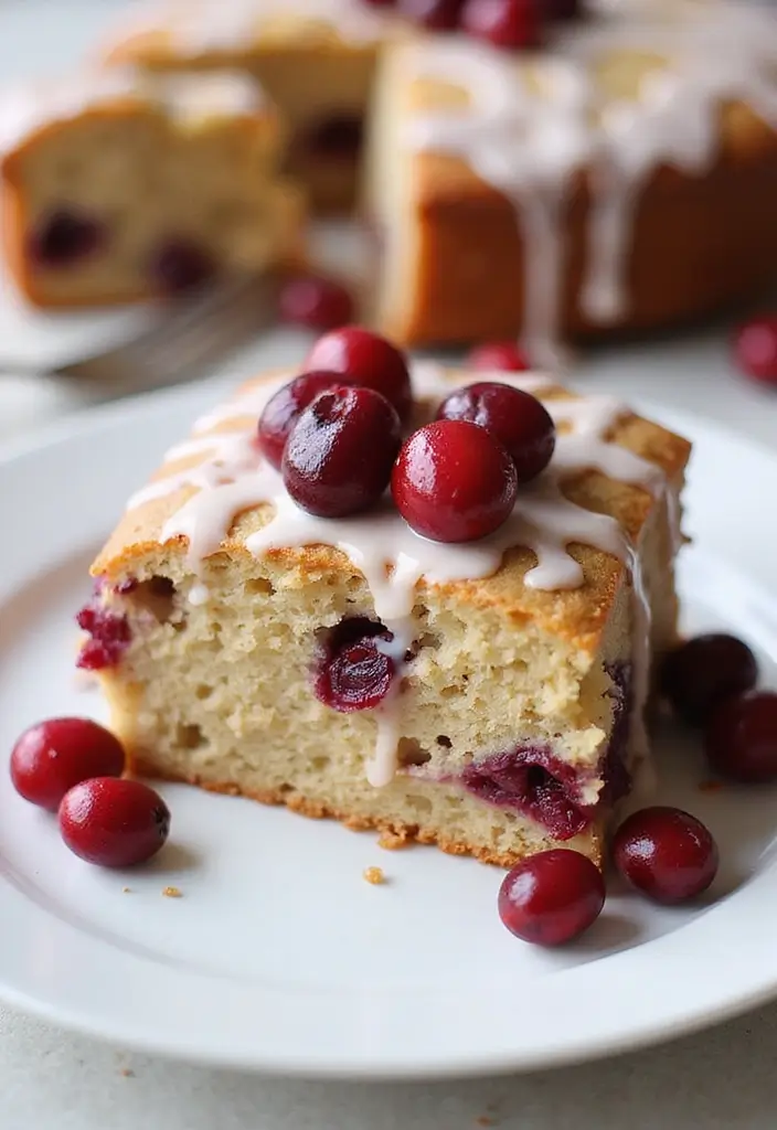 27 Banana Cake Recipes That Are Pure Comfort Baking - 24. Cranberry Banana Cake