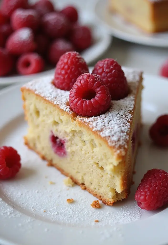 27 Banana Cake Recipes That Are Pure Comfort Baking - 25. Raspberry Banana Cake