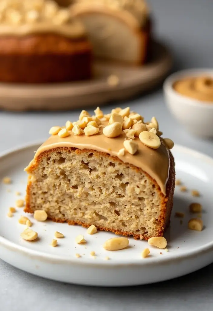 27 Banana Cake Recipes That Are Pure Comfort Baking - 9. Peanut Butter Banana Cake