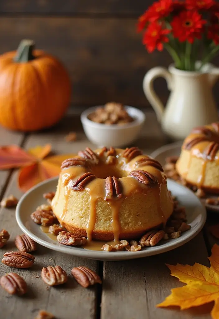 27 Bundtlette Cake Recipes That Look Fancy but Are Easy - 13. Maple Pecan Bundtlette
