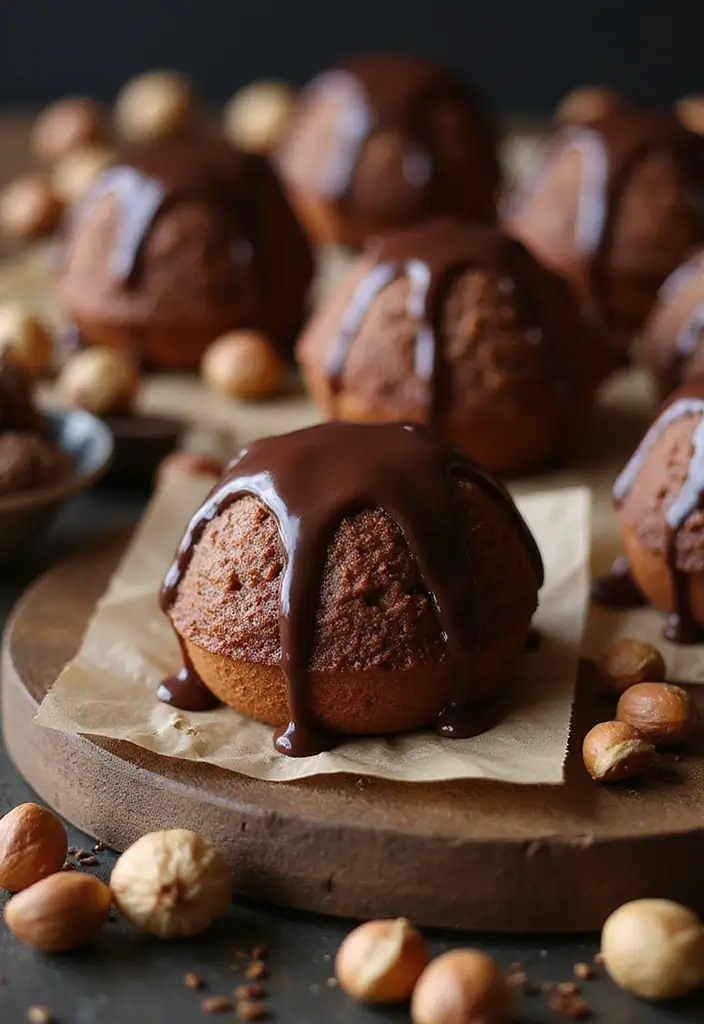 27 Bundtlette Cake Recipes That Look Fancy but Are Easy - 15. Hazelnut Chocolate Bundtlette