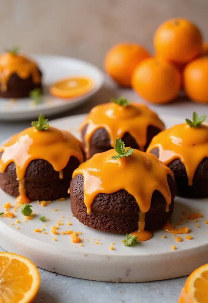 27 Bundtlette Cake Recipes That Look Fancy but Are Easy - 22. Chocolate Orange Bundtlette