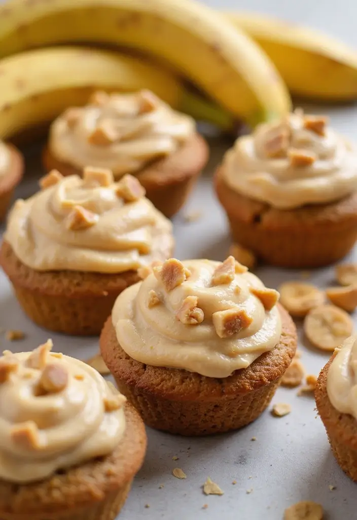 27 Bundtlette Cake Recipes That Look Fancy but Are Easy - 25. Peanut Butter Banana Bundtlette