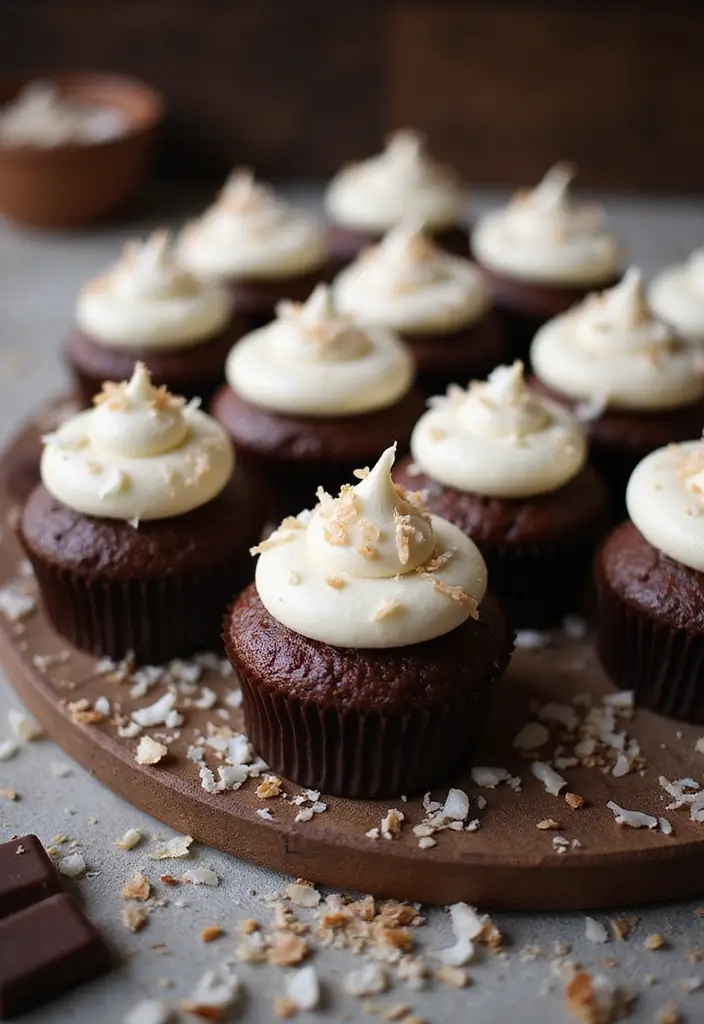 27 Bundtlette Cake Recipes That Look Fancy but Are Easy - 26. Chocolate Coconut Bundtlette