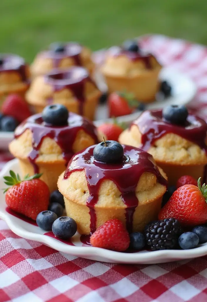 27 Bundtlette Cake Recipes That Look Fancy but Are Easy - 27. Tri-Berry Bundtlette