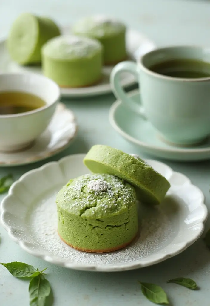27 Bundtlette Cake Recipes That Look Fancy but Are Easy - 9. Matcha Green Tea Bundtlette