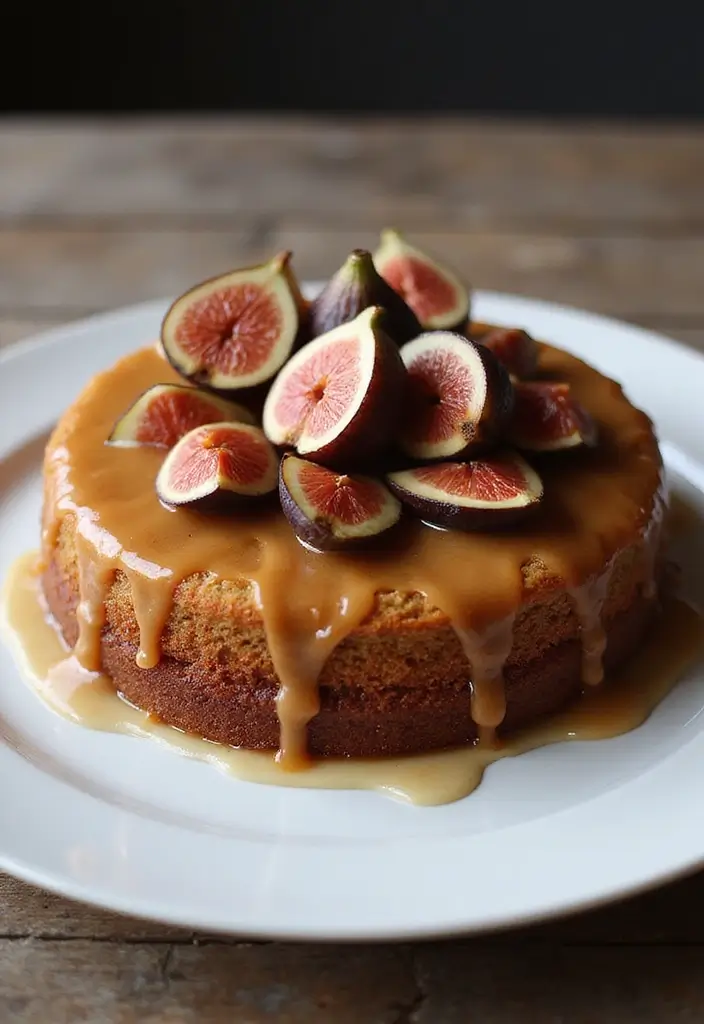 27 Caramel Cake Recipes That Are Sweet, Sticky & Irresistible - 11. Caramel Fig Cake