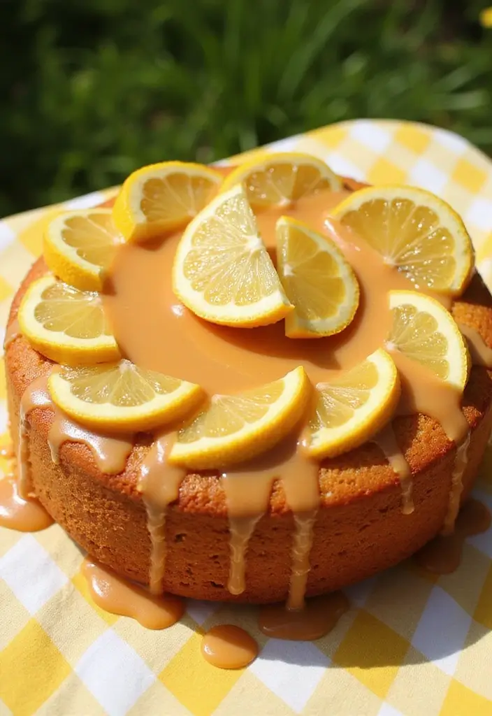 27 Caramel Cake Recipes That Are Sweet, Sticky & Irresistible - 8. Caramel Lemon Drizzle Cake