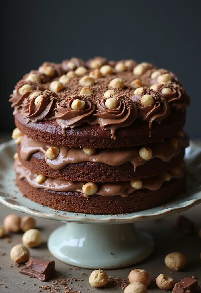 27 Chocolate Cake Mix Recipes That Taste Totally Homemade - 10. Chocolate Hazelnut Cake