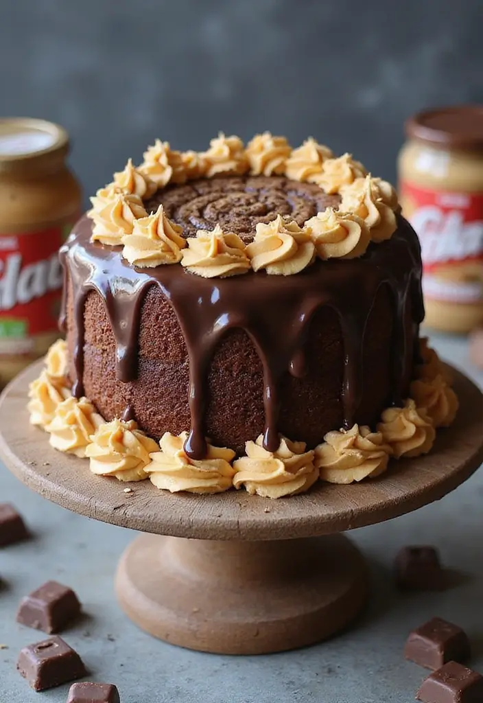 27 Chocolate Cake Mix Recipes That Taste Totally Homemade - 11. Chocolate Peanut Butter Cake