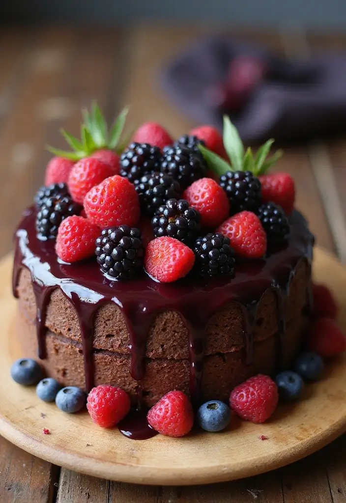 27 Chocolate Cake Mix Recipes That Taste Totally Homemade - 22. Chocolate Berry Cake