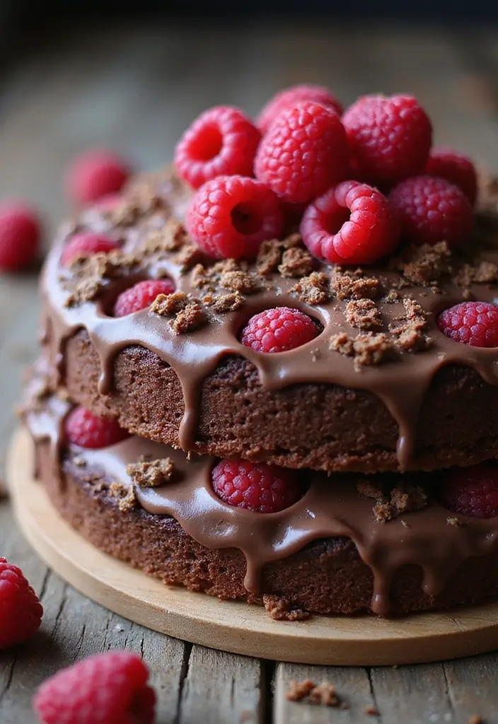 27 Chocolate Cake Mix Recipes That Taste Totally Homemade - 5. Chocolate Raspberry Crumble Cake