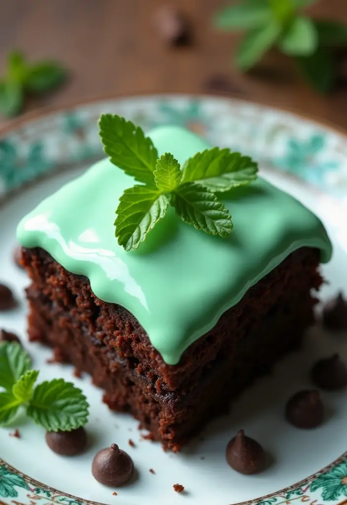 27 Chocolate Cake Mix Recipes That Taste Totally Homemade - 6. Chocolate Mint Brownie Cake